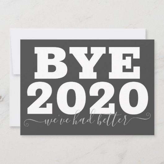 Carte Bye 2020 Nous avons mieux fait (Devant)