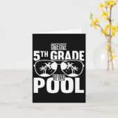 Carte Bye Bye 5e Grade Bonjour Enseignants De Piscine Ou (Fleur jaune)