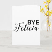 Carte Bye Felicia (Fleur jaune)