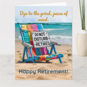 Carte Bye To The Grind Funny Retirement Card