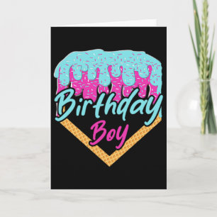 Carte Bysebyll 10 Year Old Ice Cream Drip 10e Anniversai