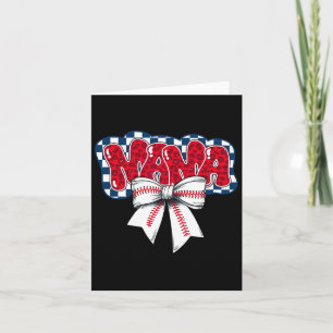 Carte Bysebyll Coquette Bow Bysebyll Maman Jour de Match