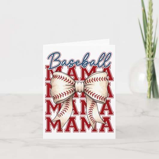 Carte Bysebyll Maman Coquette Bow Game Day Bysebyll Mama (Devant)