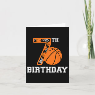 Carte Bysketbyll Anniversaire 7e Pour Enfants Garçons Fi