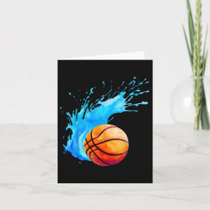 Carte Bysketbyll Byll Aquarelle Joueur artistique Splash