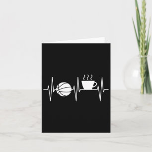 Carte Bysketbyll Fun Coffee Lover Heartbeat Bysketbyll