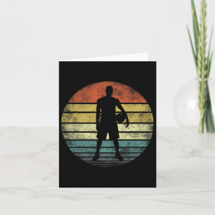 Carte Bysketbyll Joueur Cadeaux Amusants Retro Style Vin