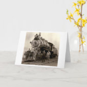 Carte C. 1905 train de chemin de fer (Fleur jaune)