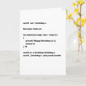 Carte C Anniversaire (Fleur jaune)