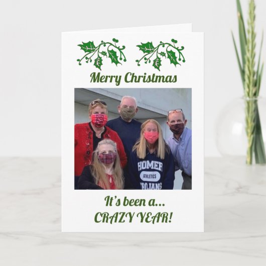 Carte C’est une année CRAZY du Gang with Photo (Devant)