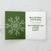 Carte C’est une année CRAZY du Gang with Photo (Intérieur)