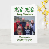 Carte C’est une année CRAZY du Gang with Photo (Fleur jaune)