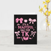 Carte C’est une belle journée pour Tk Enseignant Coquett (Fleur jaune)