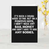 Carte Ça a été une semaine difficile, mais sur une note  (Fleur jaune)