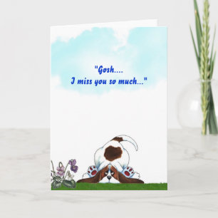 Carte "Ça alors….Tu me manque tellement… "
