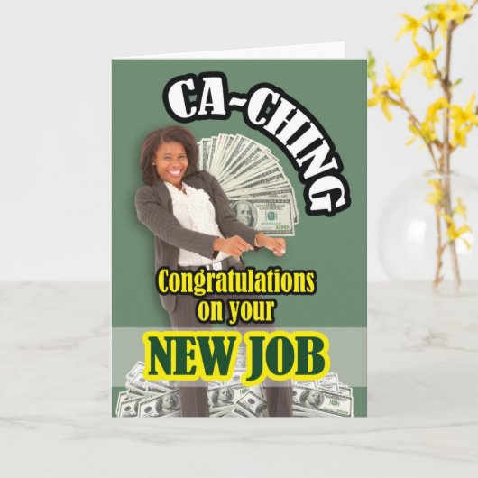 Carte CA-Ching (Fleur jaune)