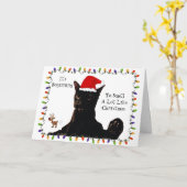 Carte Ça commence à sentir beaucoup Noël comme Chat (Fleur jaune)