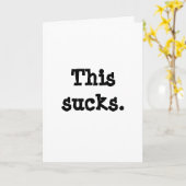 Carte Ça craint. Nous t'aimons. (Fleur jaune)