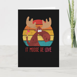 Carte Ça doit être l'amour Funny Valentines Day Retro