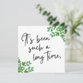 Carte Ça fait si longtemps, salut d'ami (Debout devant)