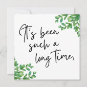 Carte Ça fait si longtemps, salut d'ami (Devant)