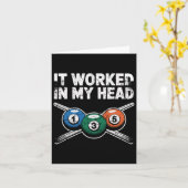 Carte Ça M'A Fonctionné Dans Mon Humour De Billard De La (Fleur jaune)
