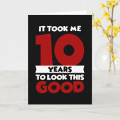 Carte Ça M'A Pris 10 Ans Pour Regarder Ce Bon 10E Annive (Fleur jaune)