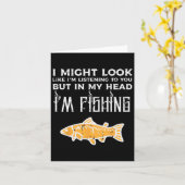 Carte Ça Pourrait Ressembler À Écouter Pêche Drôle Angle (Fleur jaune)