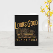 Carte Ça Semble Bon De Ma Maison Drôle Conception Constr (Fleur jaune)