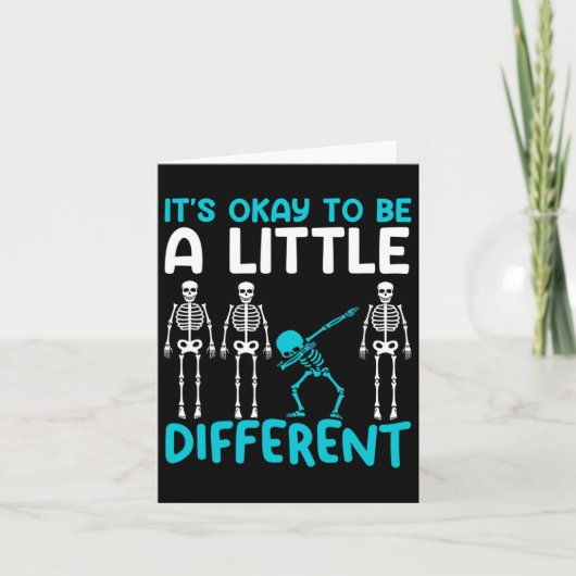 Carte Ça va à un syndrome de tourette Turquoise différen (Devant)