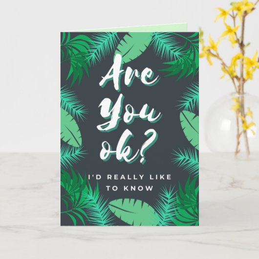 Carte Ça Va ? Penser À Vous (Fleur jaune)