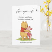 Carte Ça Va ? Winnie l'Ourson et le Piglet (Fleur jaune)
