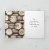 Carte Cabane en bois pour anniversaire (Intérieur)