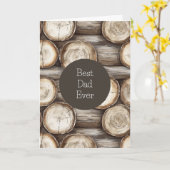 Carte Cabane en bois pour anniversaire (Fleur jaune)