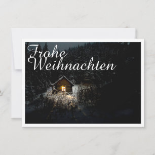 Carte Cabane mystique dans la forêt profonde, Noël