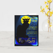 Carte Cabaret du Chat Noir (Fleur jaune)