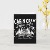 Carte Cabin Crew Before I Do Camp Bach Bachelorette Part (Fleur jaune)