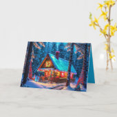 Carte Cabine de vacances (Fleur jaune)