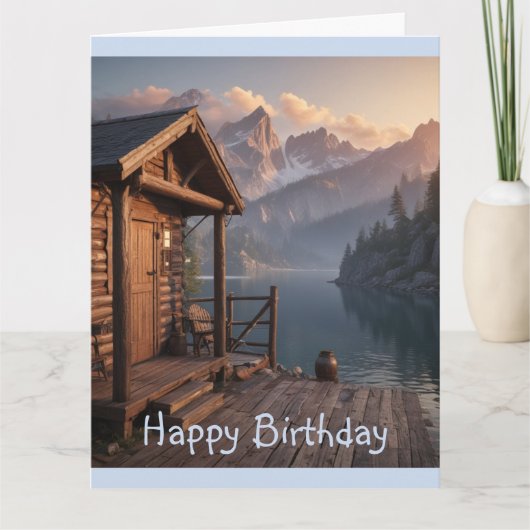 Carte Cabine sur le lac (Devant)