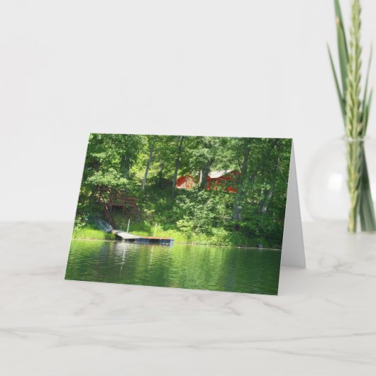 Carte Cabine sur le lac (Devant)