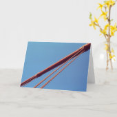 Carte Câble de suspension de golden gate bridge (Fleur jaune)