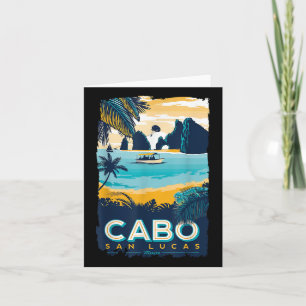 Carte Cabo San Lucas Tropical Beach Mexique Travel Vinta