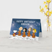 Carte cacahuètes | Anniversaire de l'espace (Fleur jaune)