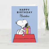 Carte cacahuètes | Anniversaire de Snoopy | Ajouter votr (Devant)