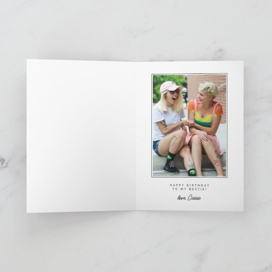 Carte cacahuètes | Snoopy & Woodstock Boissons d'anniver (Intérieur)