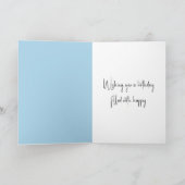 Carte Cacao chaud d'anniversaire avec écharpe d'hiver (Intérieur)