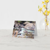 Carte Cache de Poudre Wild River Colorado (Fleur jaune)