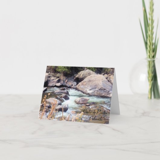 Carte Cache de Poudre Wild River Colorado (Devant)