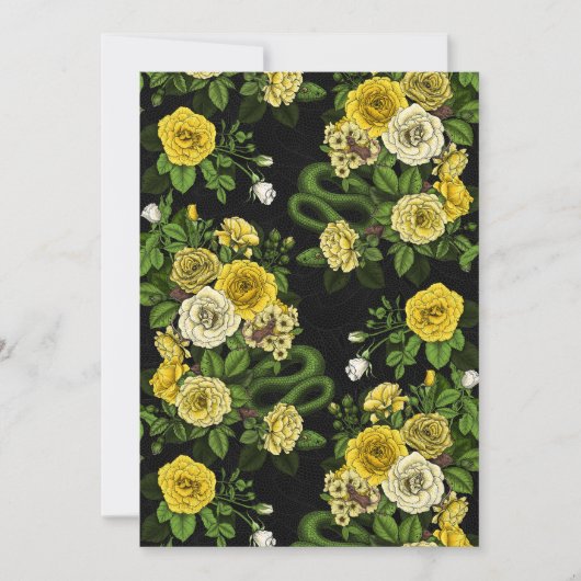 Carte Caché en rose, jaune et vert (Devant)