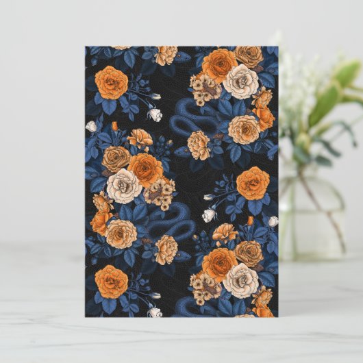 Carte Caché en rose, orange et bleu (Debout devant)